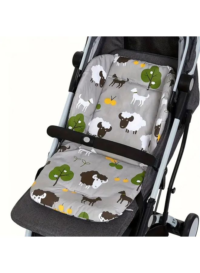 Pink Stroller Seat Pad All Season Soft Cushion Washable Cover Travel Accessory - Image 3