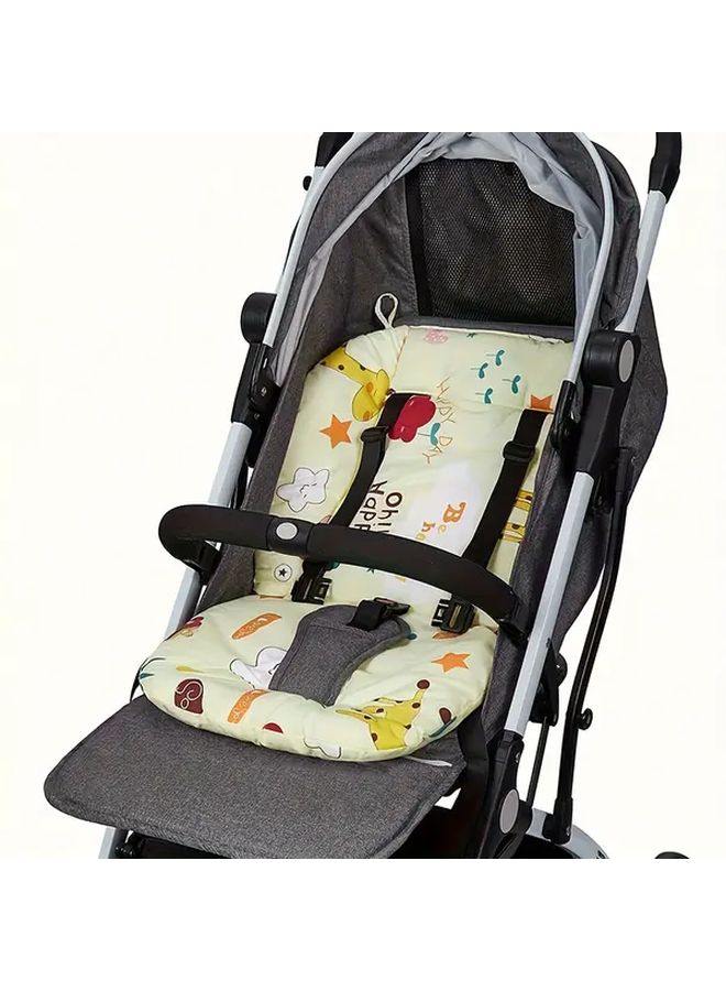Pink Stroller Seat Pad All Season Soft Cushion Washable Cover Travel Accessory - Image 4