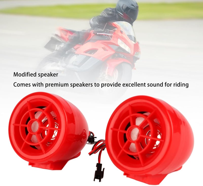 Alarm Sound System, Flashing Light Speaker with MP3 Anti Theft Alarm for, Frequency Response 100Hz to 6KHz - Image 2