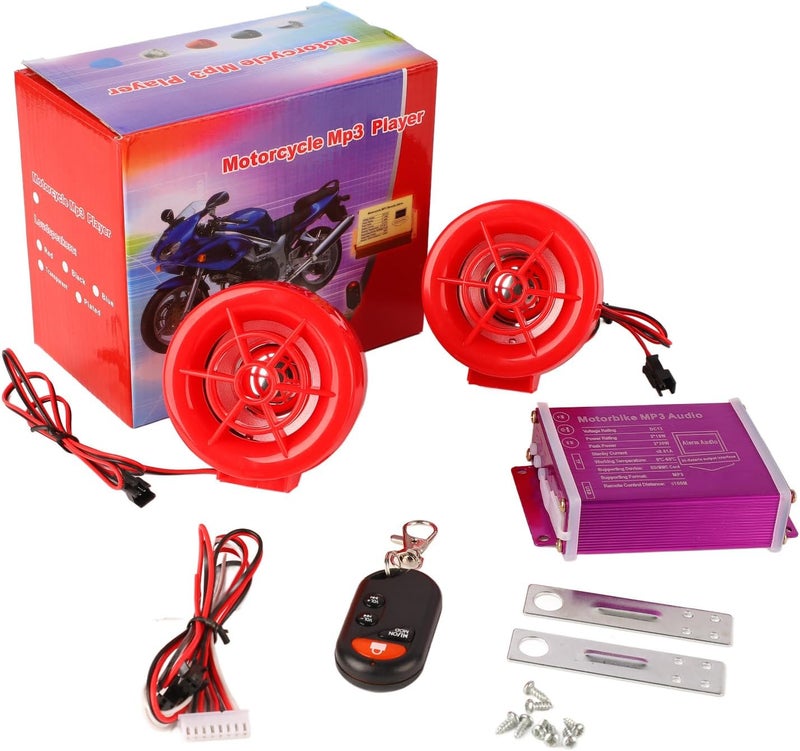 Alarm Sound System, Flashing Light Speaker with MP3 Anti Theft Alarm for, Frequency Response 100Hz to 6KHz - Image 1