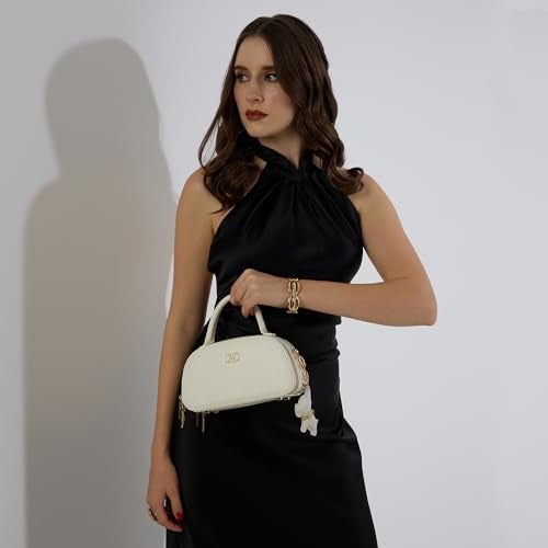 Akiki London Women's Millwall 22 Small Sling Bag|2 Spacious Compartments|Inner Zip Pockets|Grab Handle|comes with Dog Charm|Casual Handbags for Women - Image 4