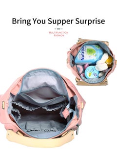 Aissiora Mummy Messenger Bag Diaper Bags, Large Capacity Maternal Mother Baby Nursing Handbag Portable Nappy Changing Bag Tote Travel Backpack for Mum Daddy  - Image 4