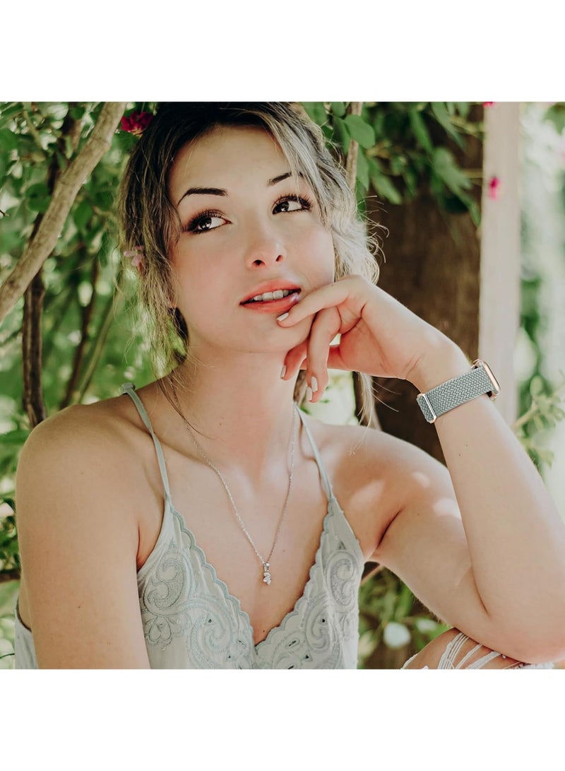 إكس ليفيل حلقة سولو متفرقة متوافقة مع فرقة ساعة آبل 38 مم 40 مم 41 مم 42 مم للنساء الرجال ، أحزمة نايلون مرنة أساور لسلسلة iWatch 11 10 9 8 7 6 5 4 3 11 Ultra / SE 3 2 1 - Image 4