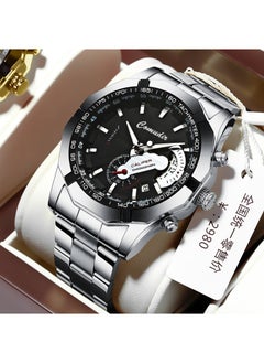 Generic A generation of automatic movement watch men's calendar waterproof luminous non-mechanical watch large dial cross-border new  - Image 4