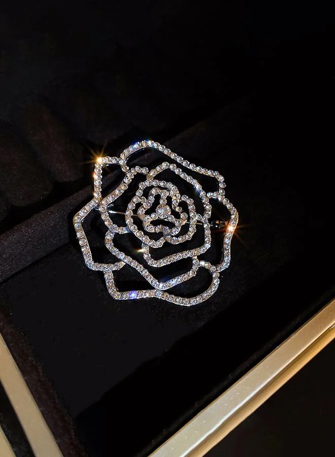 تايك تو Take Two Embellished Rose Brooch