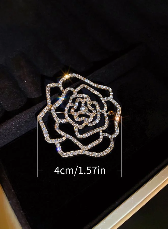 تايك تو Take Two Embellished Rose Brooch