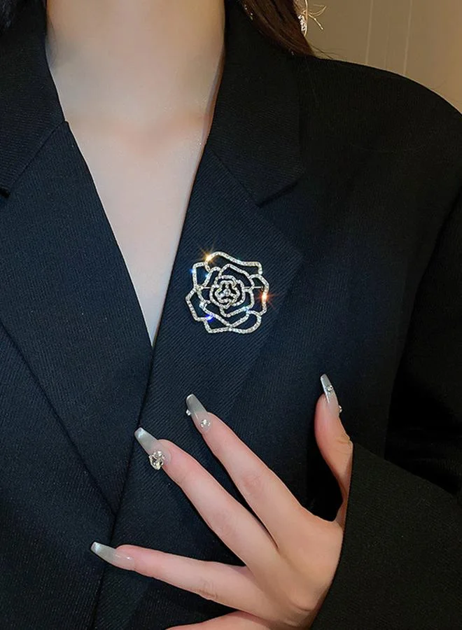 تايك تو Take Two Embellished Rose Brooch