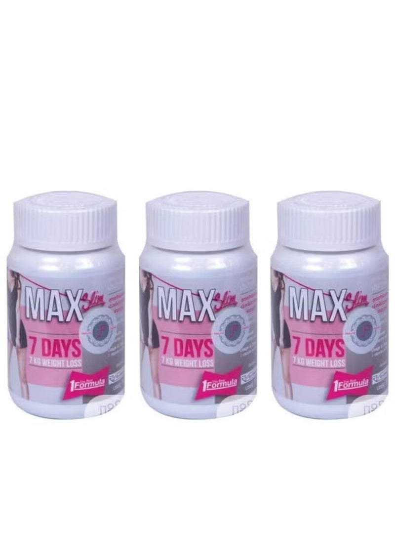 jp Max Slim 7 Days Slimming 30 Capsules 3 Pieces