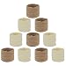 Angla 100 Pack Bulk Super Soft Stretchy Elastic Nude Skin Color Nylon Headbands Bow Khaki Brown Ivory Skinny Slim Turban Headwrap Hair Ties Ponytail Holder - Image 2