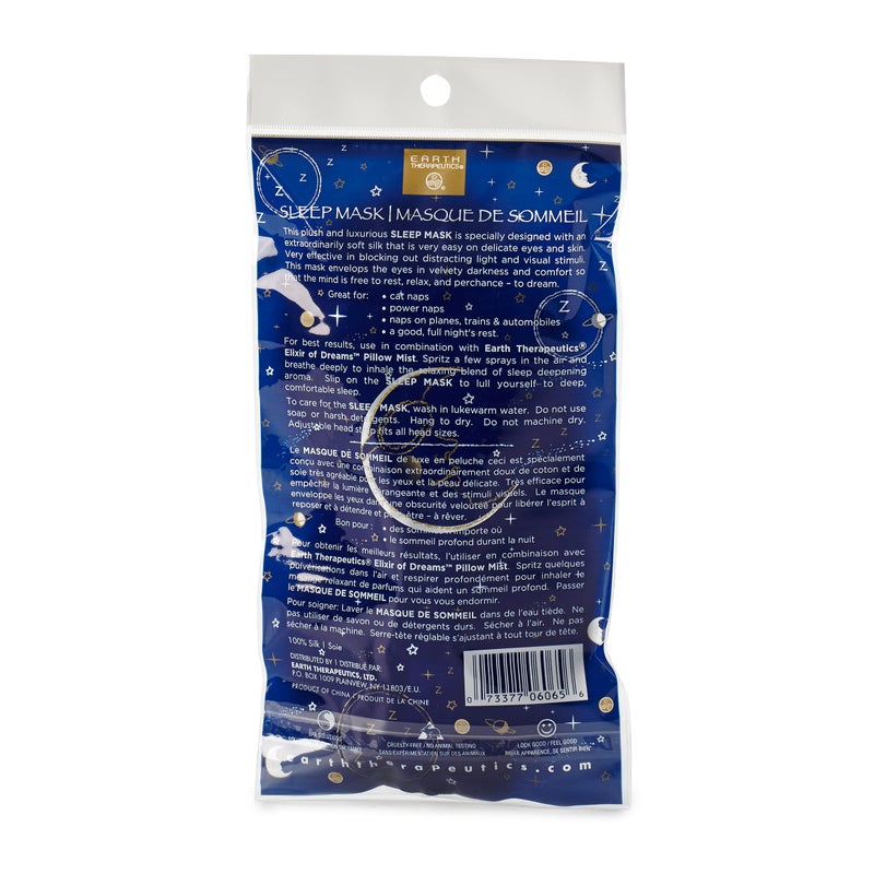 Earth Therapeutics Dream Zone Sleep Mask â€“ Comfortable & Versatile â€“ Soft & Plush Cushioning for Peaceful Slumber â€“ Elastic Strap Adjusting - Image 2