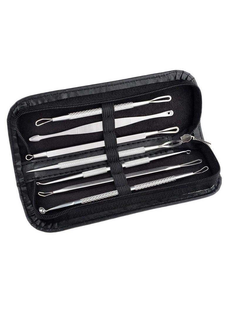 VIUAUAX 7 Pcs Blackhead Whitehead Popping Pimple Remover Acne Extractor Tools Kit - Image 2