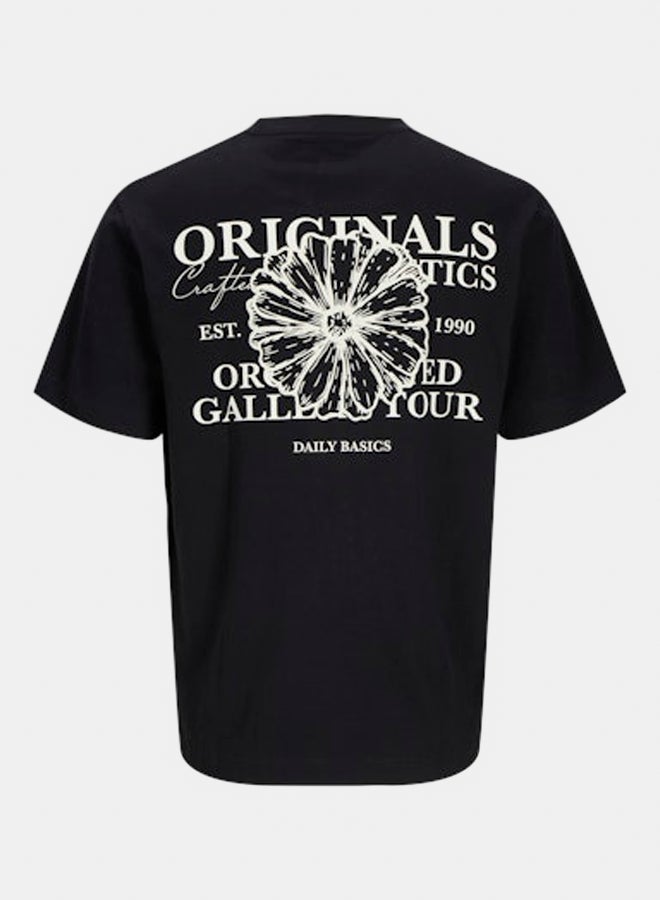 JACK & JONES JACK & JONES Mens Islington Type Graphic Back Tee  - Image 2
