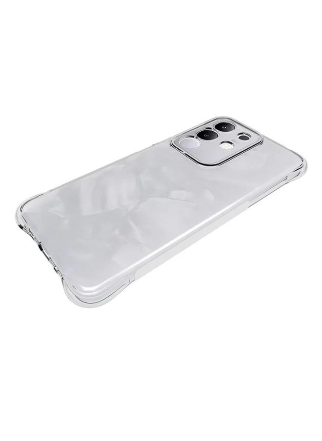 جراب متوافق مع هاتف vivo Y29 4G / T4x 5G، غطاء سيليكون شفاف TPU Gorilla مضاد للصدمات وواقي للكاميرا وزوايا مقاومة للصدمات - شفاف