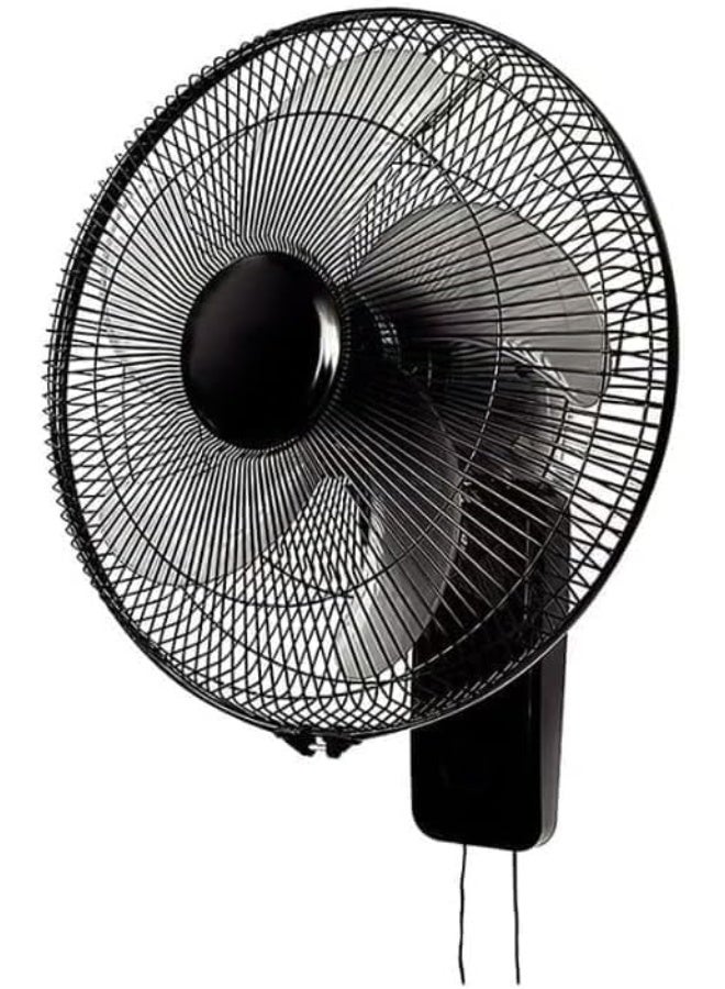 دينكس مروحة حائط DENX DX2558 - مروحة حائط مقاس 16 بوصة، تحكم بثلاث سرعات عن طريق سلك سحب، مروحة موفرة للطاقة بقدرة 45 واط، هيكل متين من مادة البولي بروبيلين، قابس ثلاثي المسامير بريطاني، تبريد هادئ للمنزل والمكتب وغرفة النوم. - Image 1