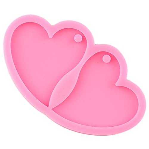 DIYstore 2 Pack Heart Shape Silicone Earring Molds DIY Epoxy Craft DIY Earrings Fashion Jewelry Making Resin Mould Earrings Resin Molds - Image 4