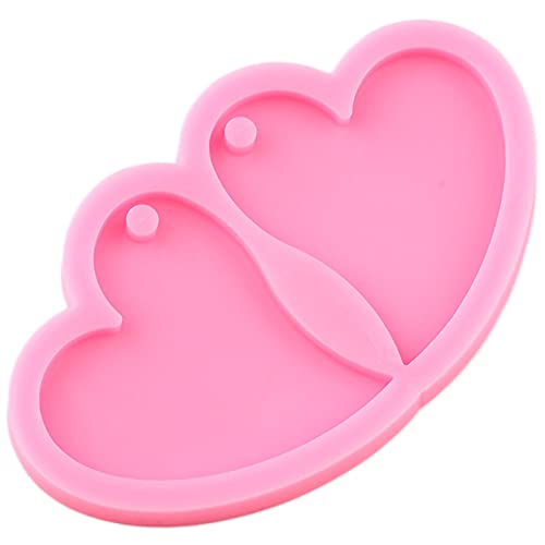 DIYstore 2 Pack Heart Shape Silicone Earring Molds DIY Epoxy Craft DIY Earrings Fashion Jewelry Making Resin Mould Earrings Resin Molds - Image 3
