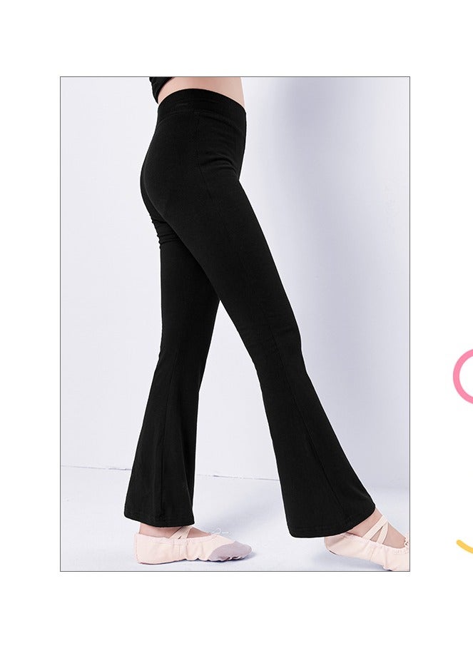 Children's Dance Pants Black Flared Pants Thick Style  - Image 1