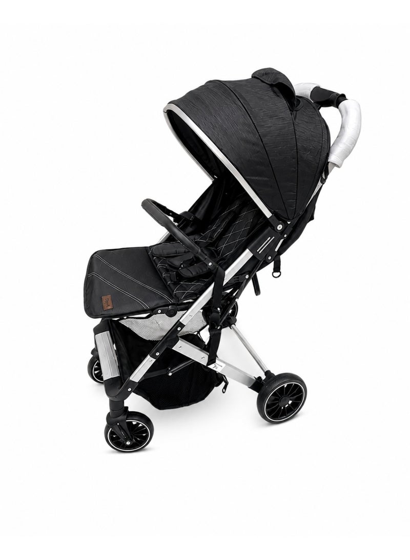 Chicco Travel System Stroller & Car Seat Set, Foldable, 5-Point Harness, Black - Image 2
