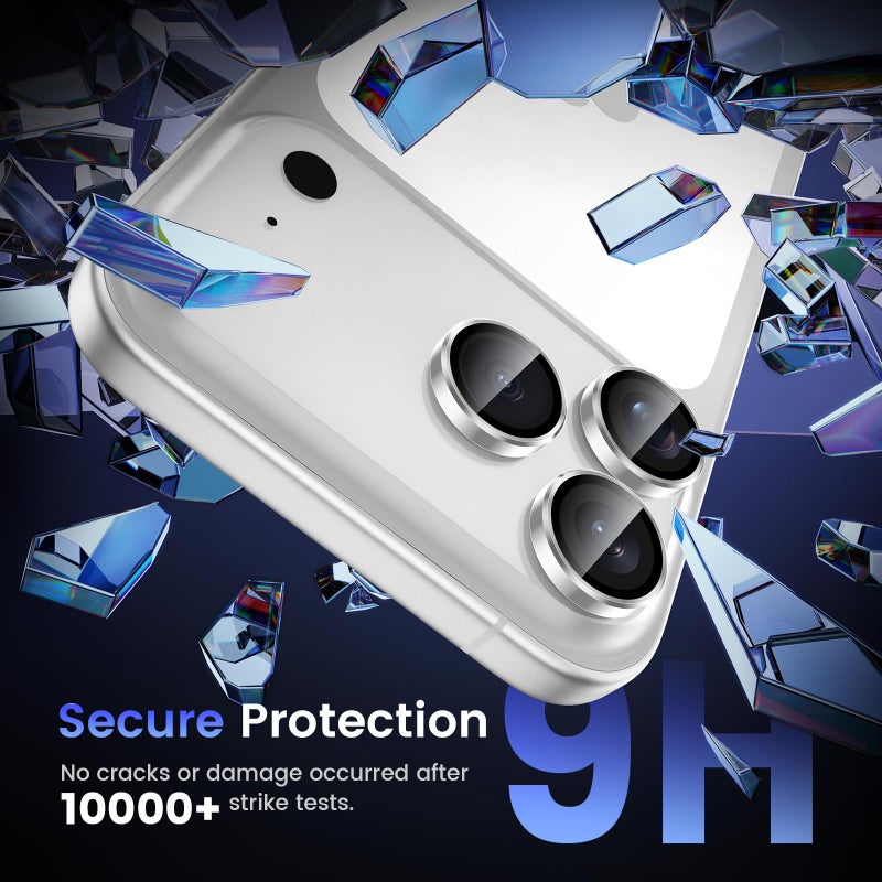 Tensea Camera Lens Protector Compatible for iPhone 17 Pro Max/17 Pro, Metal Aluminum Alloy Tempered Glass Cover Camera Screen Protector Accessories, Case Friendly - Image 5