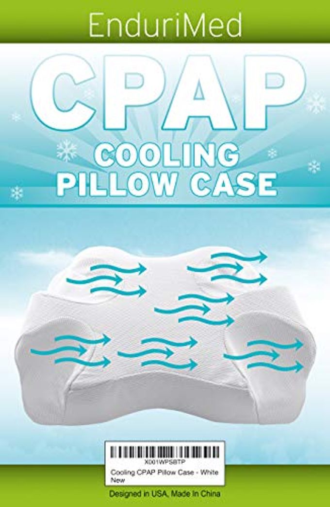 PILLOW CASE FOR USE CPAP COMFORT PILLOW COOLING FABRIC WHITE BREATHABLE AND COOLING FOR COMFORTABLE SLEEP
