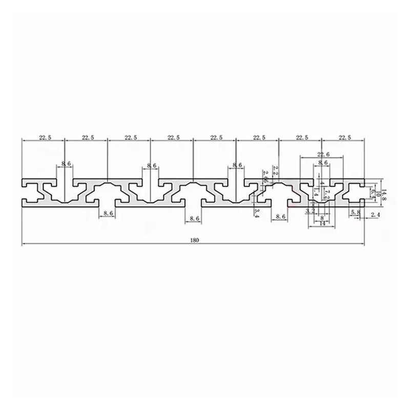 RAHBI 1PC 15180 Aluminum Profile Extrusion 100-1000mm Length CNC Parts Anodized Linear Rail for DIY CNC 3D Printer Workbench Leisurely(Size:250mm) - Image 5