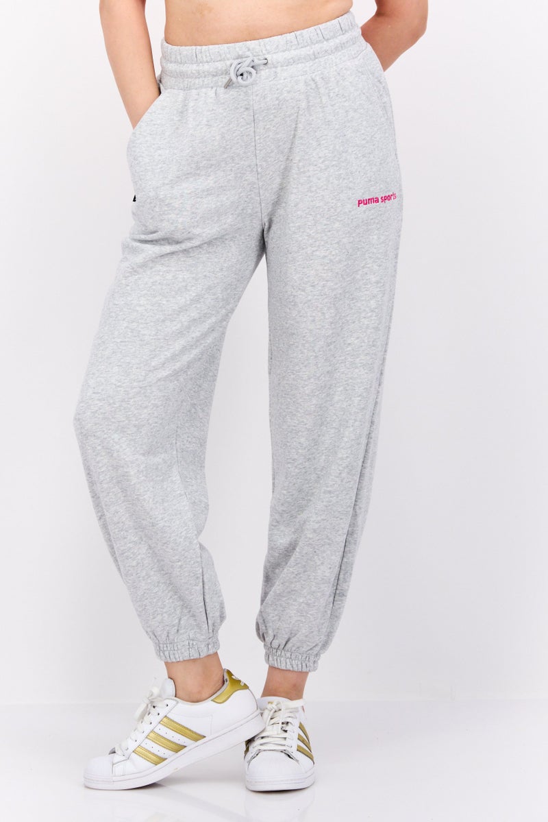 PUMA Women Sportswear Fit Drawstring Outdoor Pants, Grey - Image 1