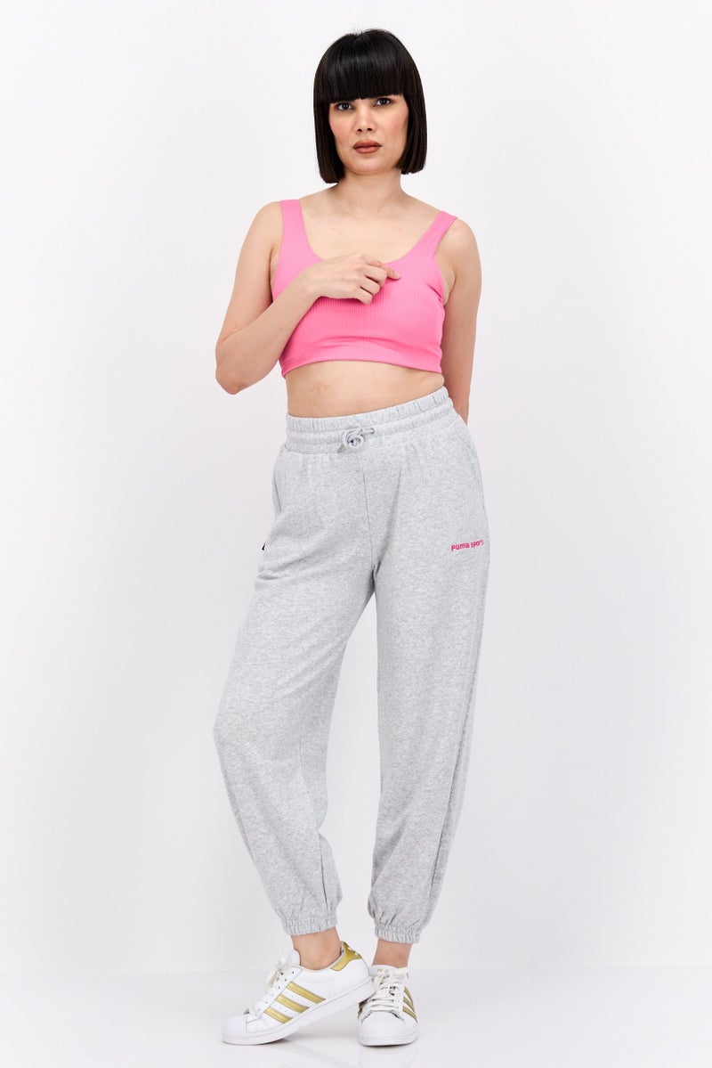 PUMA Women Sportswear Fit Drawstring Outdoor Pants, Grey - Image 4
