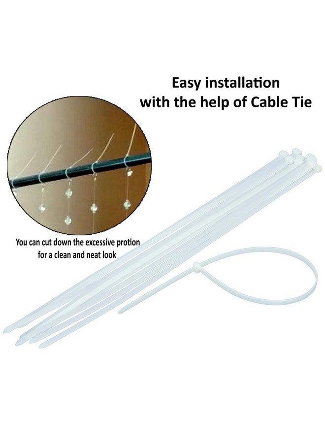 بينديا ستارة PINDIA Fancy Sparkling مقاس 5 أقدام معلّقة من الخرز الزجاجي الخالص - متعددة الألوان (مجموعة من 30 خيطًا) - Image 4