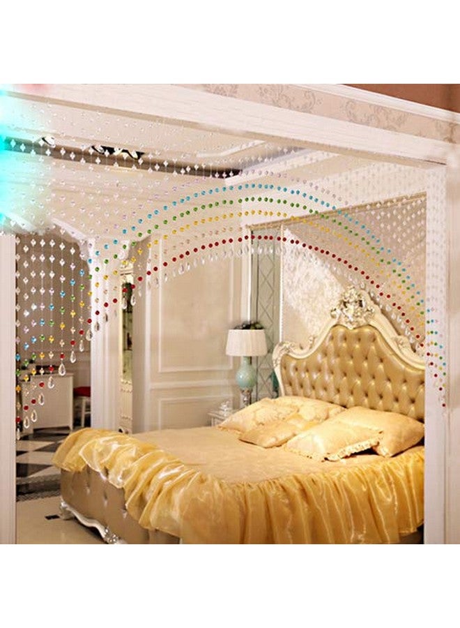 بينديا ستارة PINDIA Fancy Sparkling مقاس 5 أقدام معلّقة من الخرز الزجاجي الخالص - متعددة الألوان (مجموعة من 30 خيطًا) - Image 3