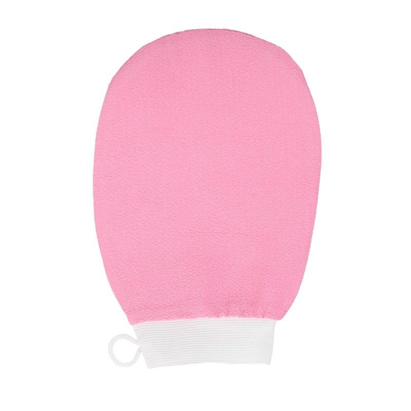 SellBotic Exfoliating Bath Glove For Dead Skin Body | Scrub Glove Bath Brush For Dead Skin Black| Gentle On The Skin | Improves Circulation Stimulates | Unisex | Easy To Use| (Pink) - Image 1