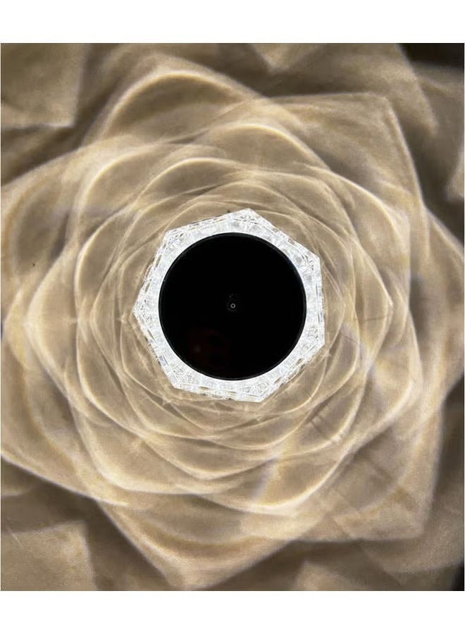 Arabest LED Crystal Diamond Table Lamp Clear 21cm - Image 4