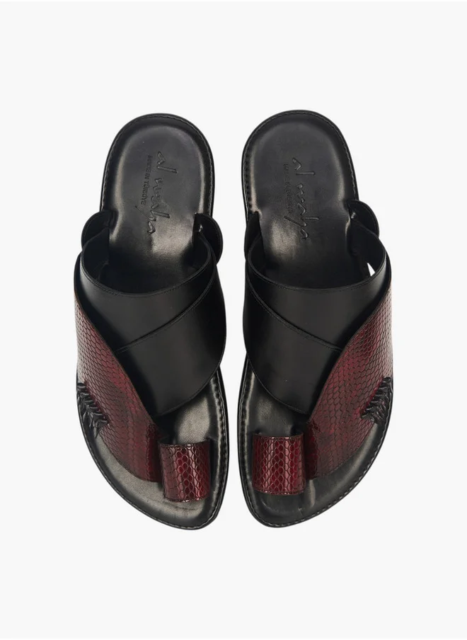 Al Waha Men's Arabic Sandals with Toe Loop - Ramadan Collection