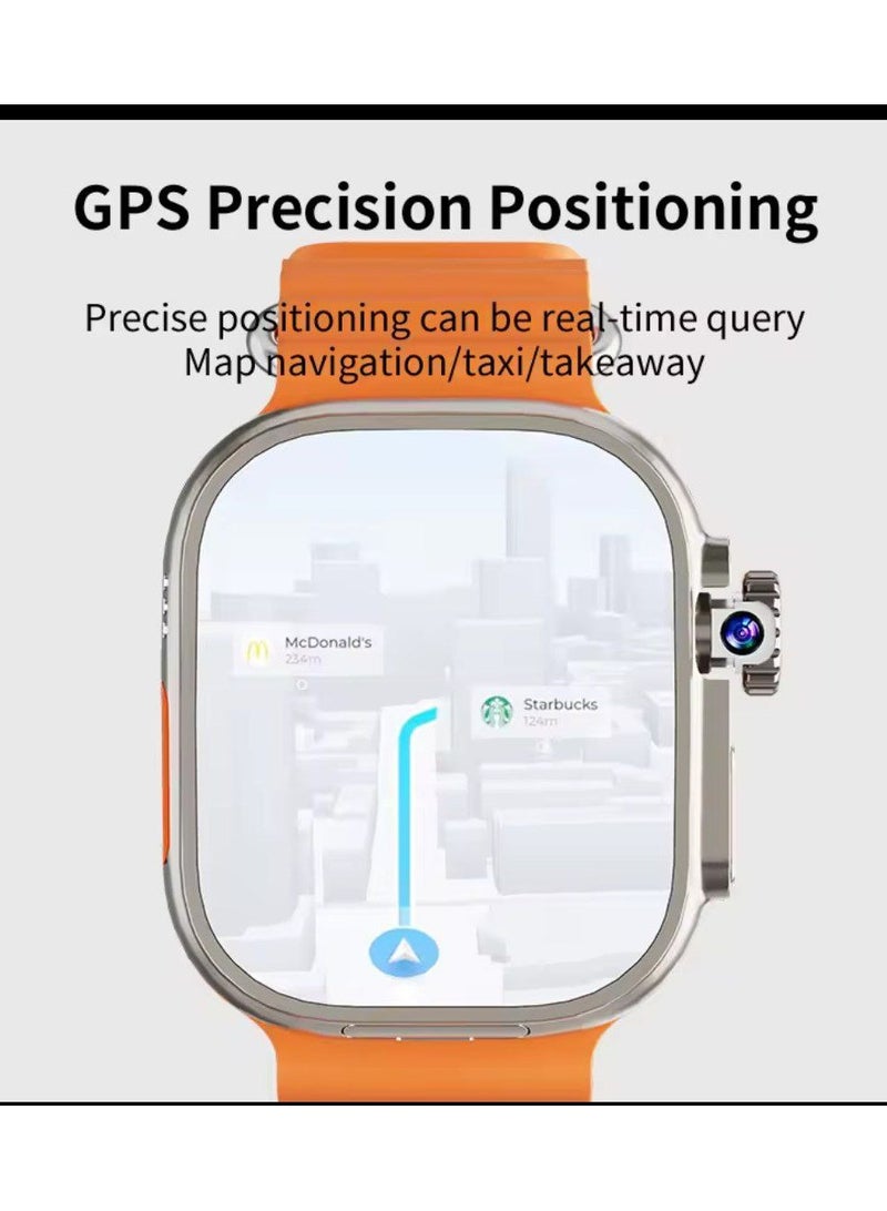 Ultra 7 in 1 Smart Watch 9th Generation with HD Screen, Bluetooth, Video Calls, Multiple Sports Modes, SIM Card Support, 4G Camera, Multiple Apps, with 7 Extra Straps - Image 4