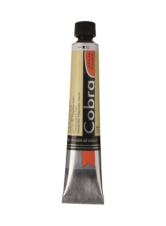 Cobra Water-Mixable Oil Color 40 ml Tube - Naples Yellow Light - Image 1
