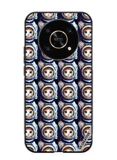 Protective Case Cover For Honor X9 5G Cat Face Inside Astronauts Helmet Pattern Design Multicolour