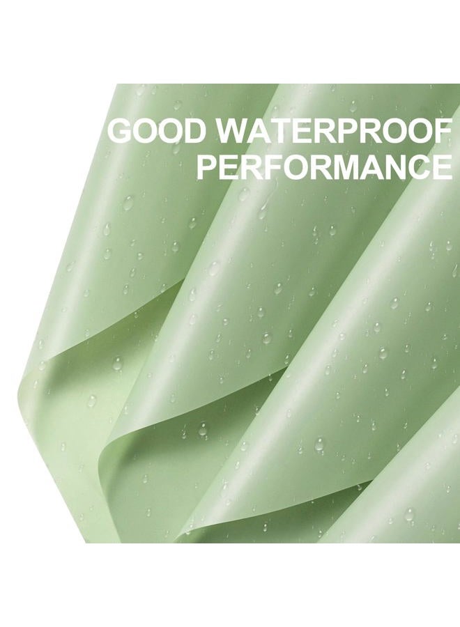 WRAPAHOLIC 20 Sheets Flower Wrapping Paper - 22.4 x 22.4 inch Pure Light Green Water-Resistant Floral Bouquet Wrapping Paper, Florist Supplies Packaging for Wedding Birthday Gift DIY - Image 2