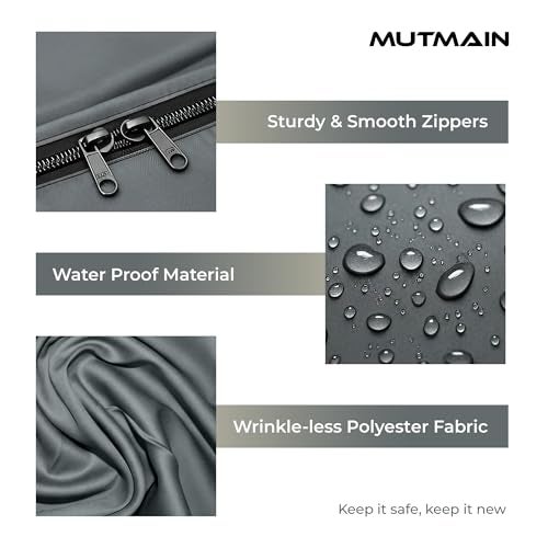 MUTMAIN Washing Machine Cover for Top Load Fully Automatic | Compatible For Samsung 6.5 Kg | 7 Kg | 7.5 Kg | 8 Kg | 9 Kg & 10 Kg Waterproof & Dustproof (57 x 54 x 100 cm) - Image 4