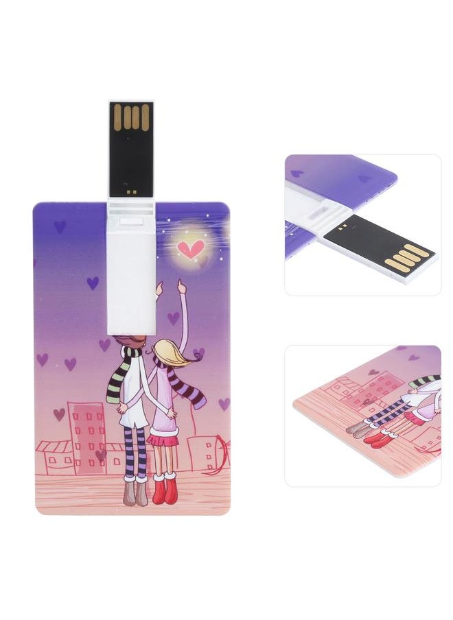 Thoraya - Card USB flash drive USB2.0 portable USB flash drive gift USB flash drive 128GB - Image 1