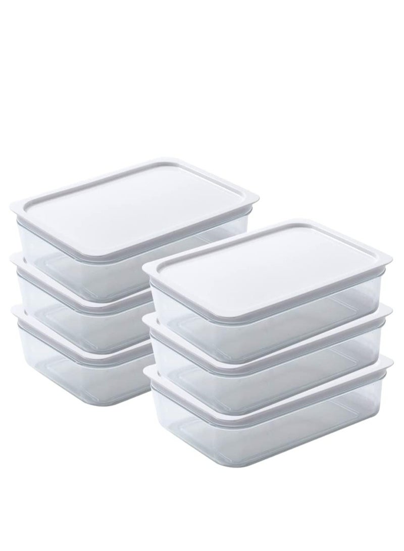 سيوسي صندوق مكون من 6 عبوات، منظم ثلاجة المطبخ، صندوق تخزين طازج من فئة البصل للطعام، صندوق حفظ طازج للثلاجة، العداد، خزانة المطبخ، تخزين الطعام - Image 1