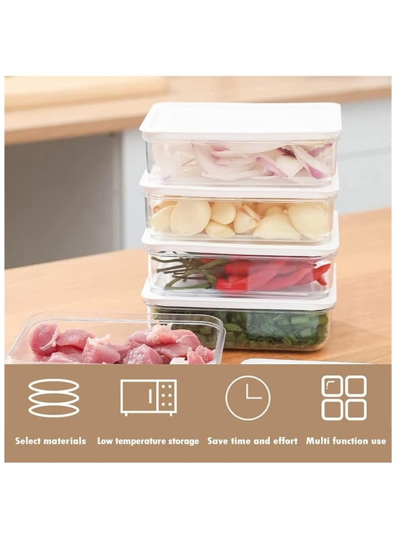 سيوسي صندوق مكون من 6 عبوات، منظم ثلاجة المطبخ، صندوق تخزين طازج من فئة البصل للطعام، صندوق حفظ طازج للثلاجة، العداد، خزانة المطبخ، تخزين الطعام - Image 4