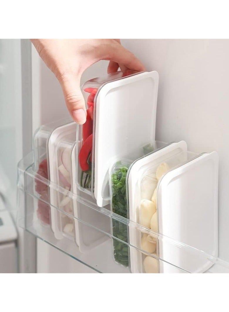 سيوسي صندوق مكون من 6 عبوات، منظم ثلاجة المطبخ، صندوق تخزين طازج من فئة البصل للطعام، صندوق حفظ طازج للثلاجة، العداد، خزانة المطبخ، تخزين الطعام - Image 2