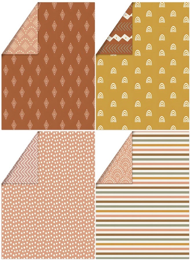 WLXTREE Boho Pattern Scrapbook Paper,24 Sheets 12 Designs Folded Flat Scrapbooking Paper Double Sided Colorful Decorative Craft Scrap Book Paper For Card Making Art Photo Album,12x12 Inch - Image 5