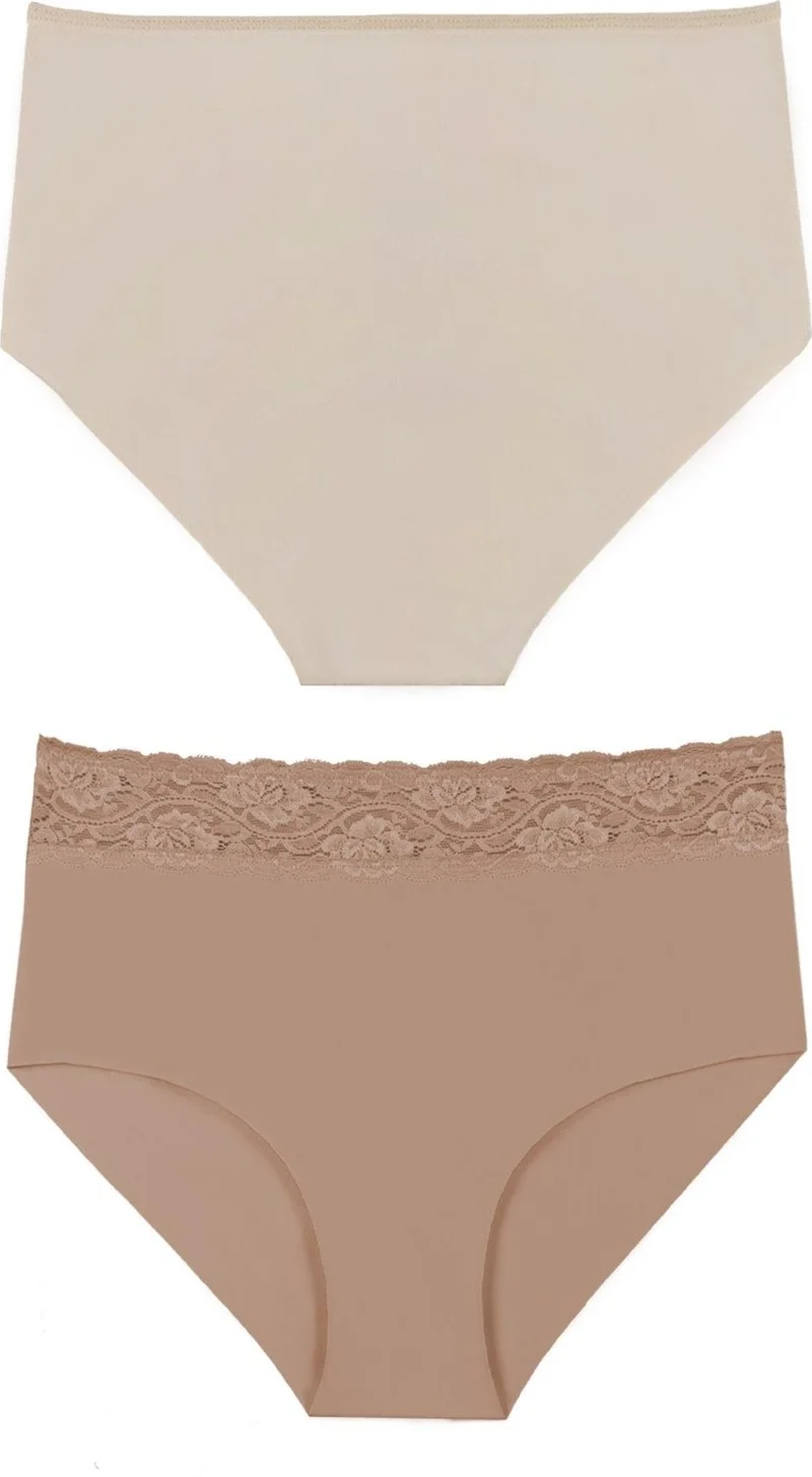 Sensu Women Laser Cut High Waist Lace 3-Piece Panties Set - KTS3105 MODEL3