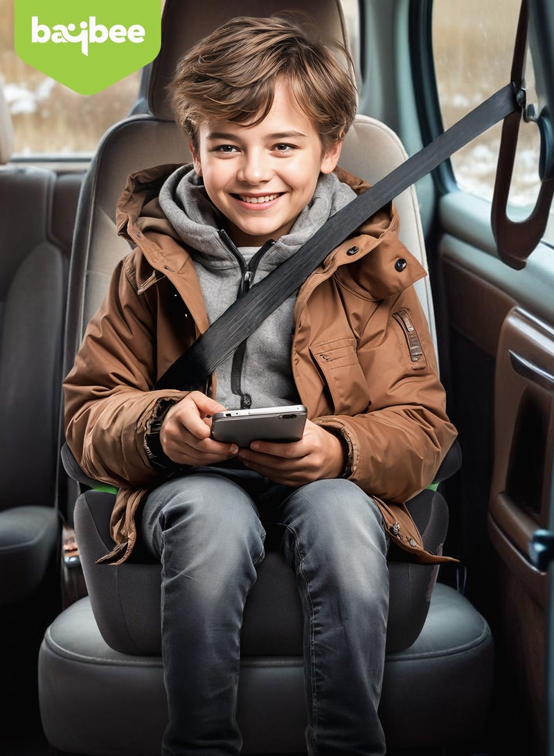 Baybee Baby Booster Car Seat without Isofix Portable Lightweight Travel Car Booster Seat with Comfort, Compact and Easy to Use | Suitable for Toddler 4-12 Years Boys Girls-Grey - Image 2