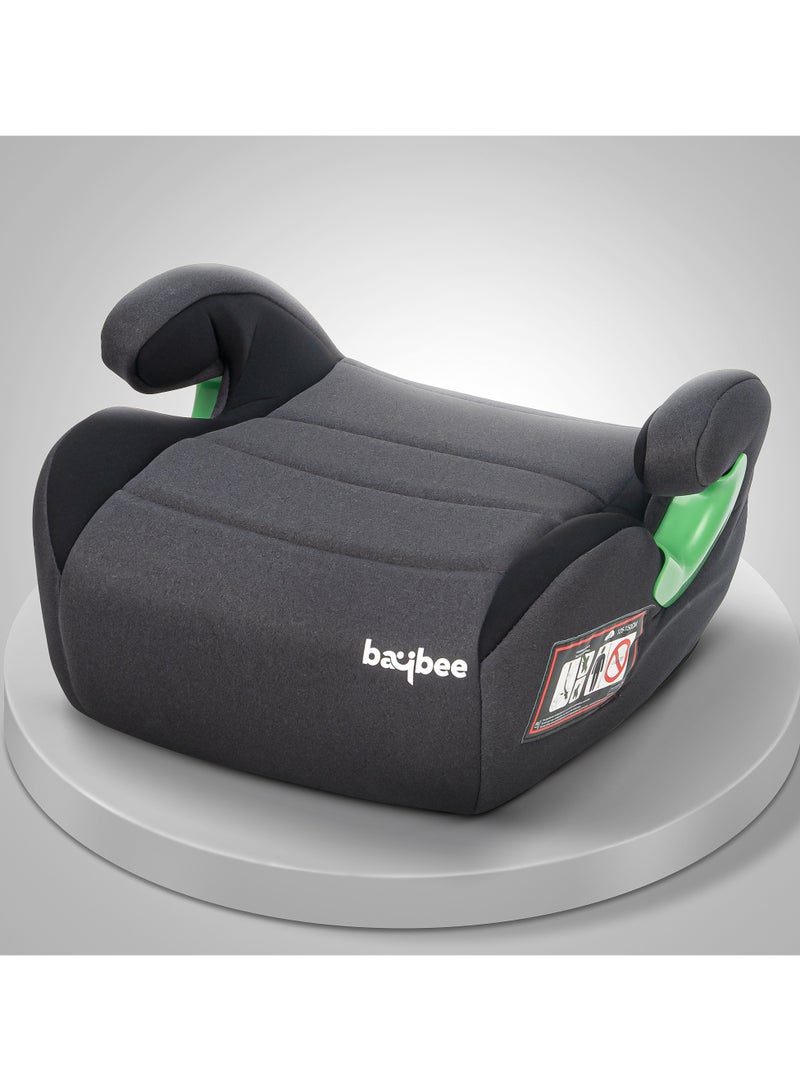 Baybee Baby Booster Car Seat without Isofix Portable Lightweight Travel Car Booster Seat with Comfort, Compact and Easy to Use | Suitable for Toddler 4-12 Years Boys Girls-Grey - Image 1
