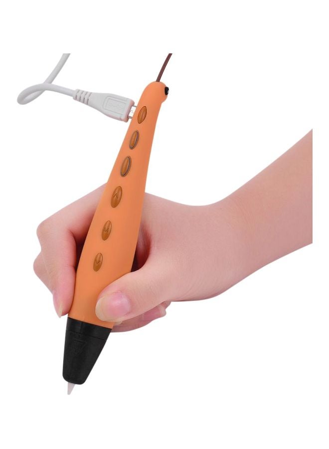 NIBEMINENT Dinosaur 3D Printer Pen Orange/Black - Image 2