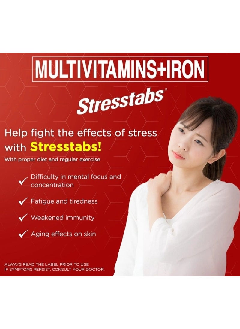 Stresstabs - Multivitamins + Iron, 30 Tablets - Image 1