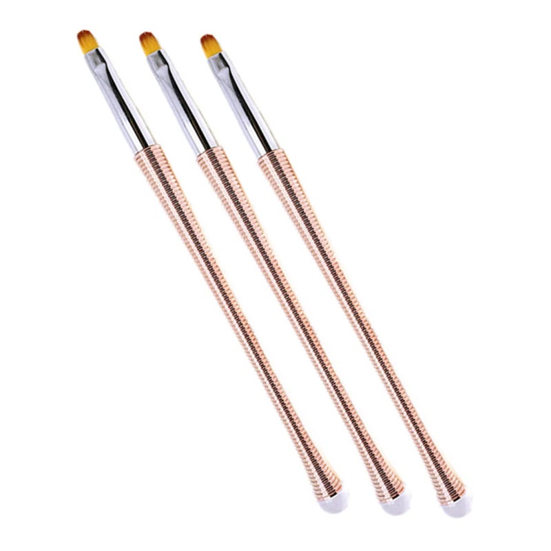 3 قطع مجموعة فرشاة طلاء الأظافر للاستخدام المنزلي الآمن وسهل التطبيق - Image 2