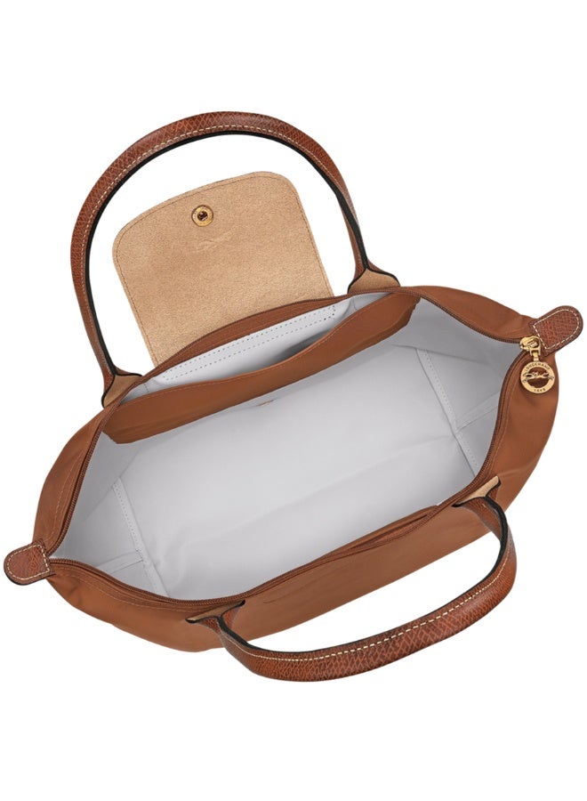 Longchamp Le Pliage Medium Tote Bag, Caramel Brown, Waterproof Composite Fabric - Image 5