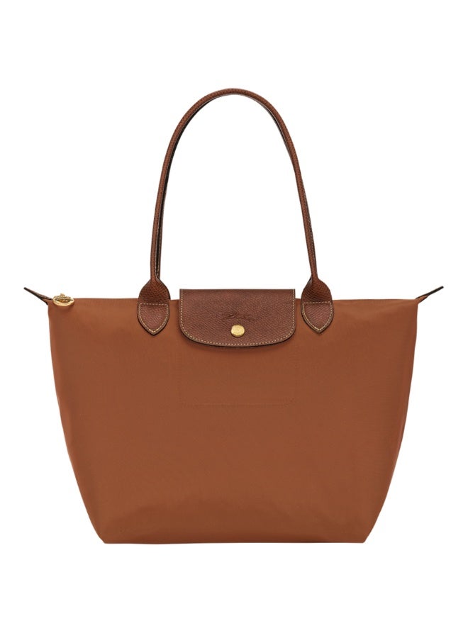 Longchamp Le Pliage Medium Tote Bag, Caramel Brown, Waterproof Composite Fabric - Image 1